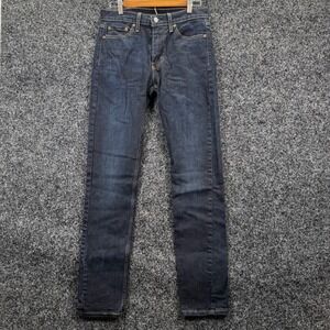 Levis 510 Skinny Fit Jeans Mens 30x34 Dark Indigo Blue Denim 05510-0519